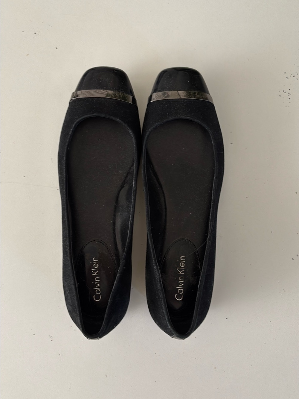 Calvin Klein Women's Black Slip-On Ballet Flats